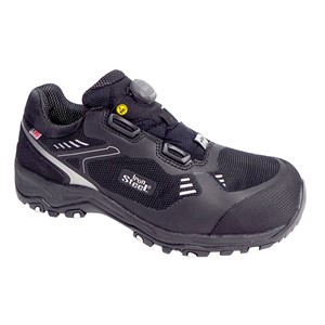 Ironsteel Mersey Safety Shoe Black/Silver S3 WP